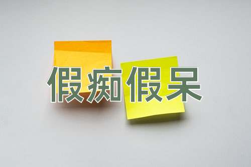 成语假痴假呆