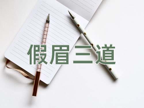 成语假眉三道