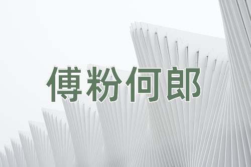 成语傅粉何郎