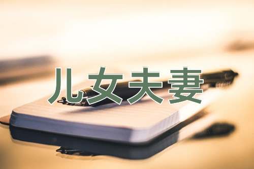 成语儿女夫妻