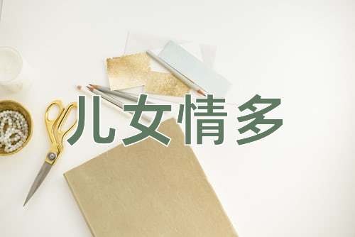 成语儿女情多