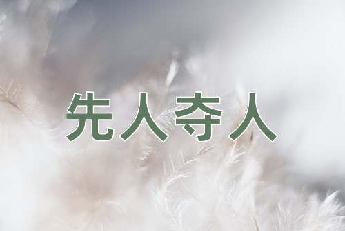 成语先人夺人