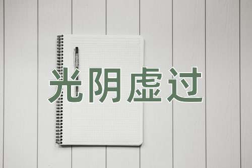 成语光阴虚过