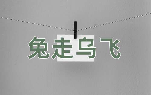 成语兔走乌飞