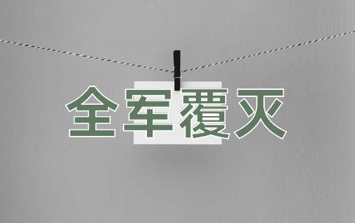 成语全军覆灭
