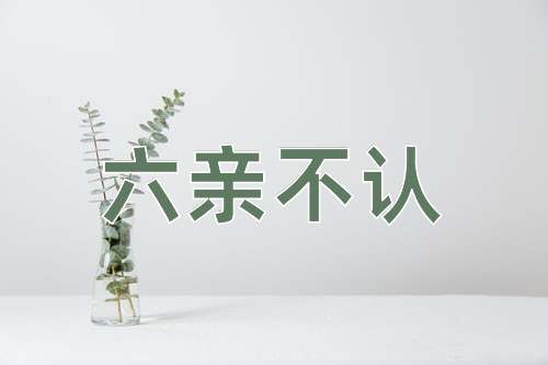 成语六亲不认