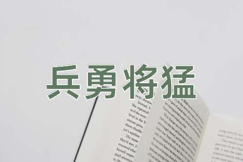 成语兵勇将猛