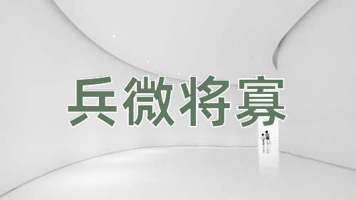 成语兵微将寡