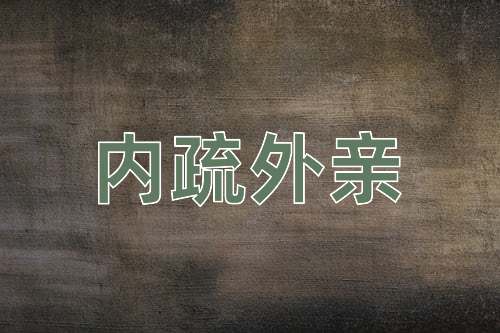 成语内疏外亲