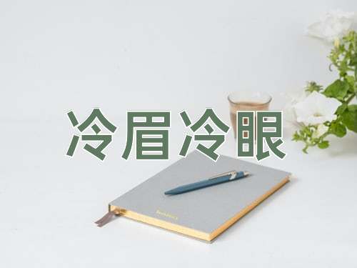 成语冷眉冷眼