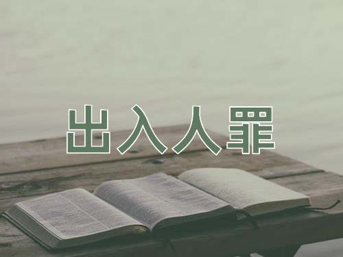 成语出入人罪
