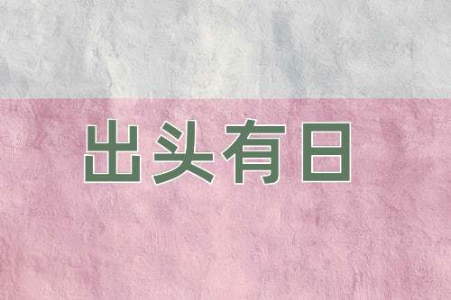 成语出头有日