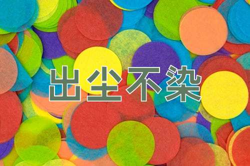 成语出尘不染