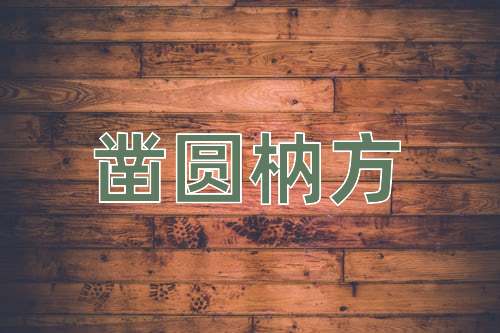 成语凿圆枘方