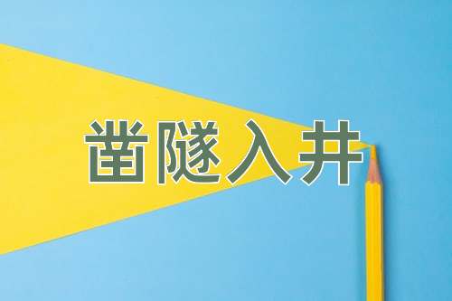 成语凿隧入井