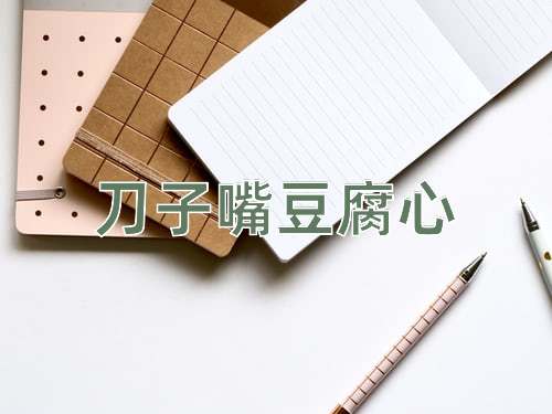 成语刀子嘴豆腐心