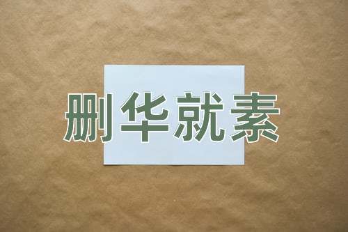 成语删华就素