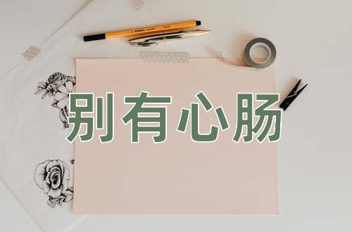 成语别有心肠