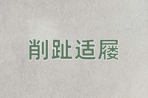 成语削趾适屦