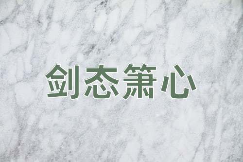 成语剑态箫心