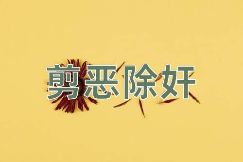 成语剪恶除奸