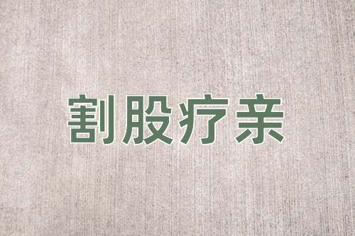 成语割股疗亲