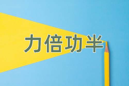 成语力倍功半