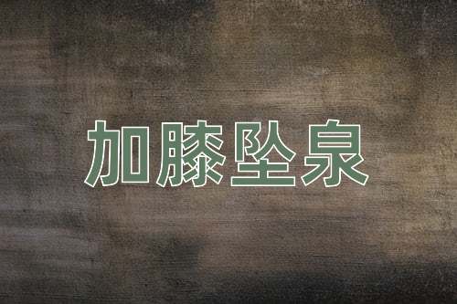 成语加膝坠泉