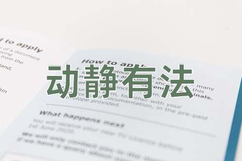 成语动静有法