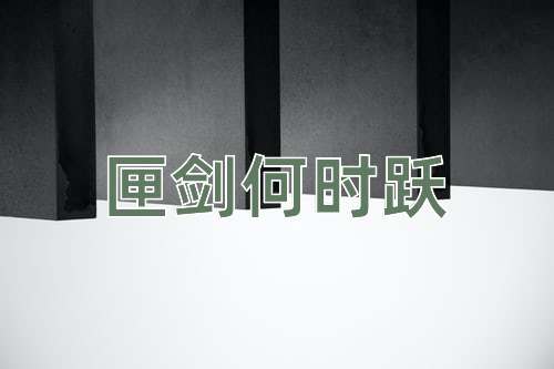 成语匣剑何时跃