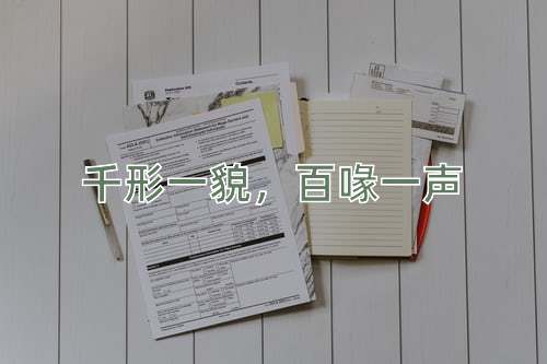 成语千形一貌，百喙一声