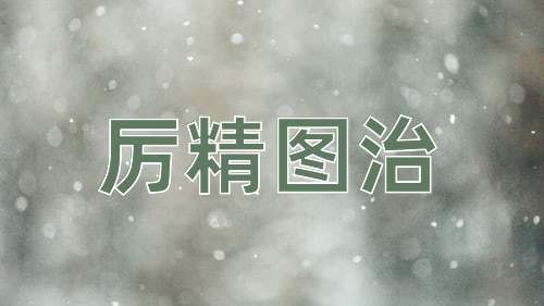成语厉精图治