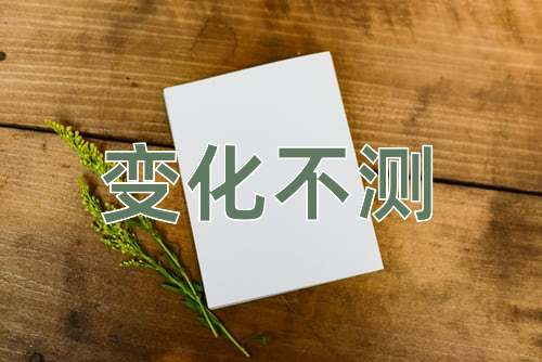 成语变化不测