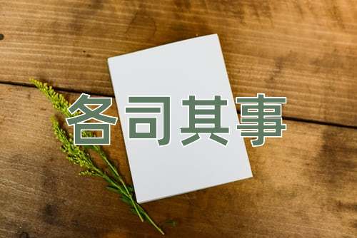 成语各司其事