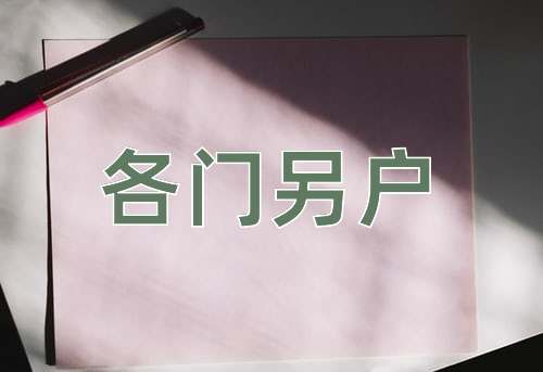成语各门另户