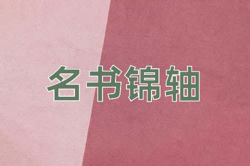 成语名书锦轴