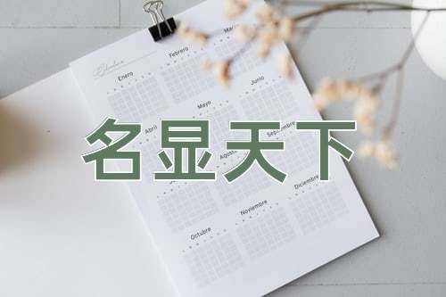 成语名显天下