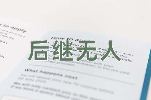 成语后继无人
