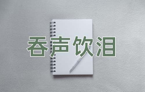 成语吞声饮泪