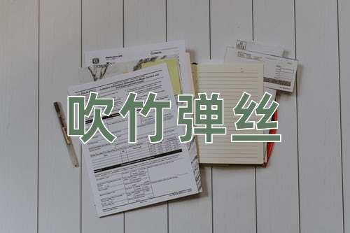 成语吹竹弹丝