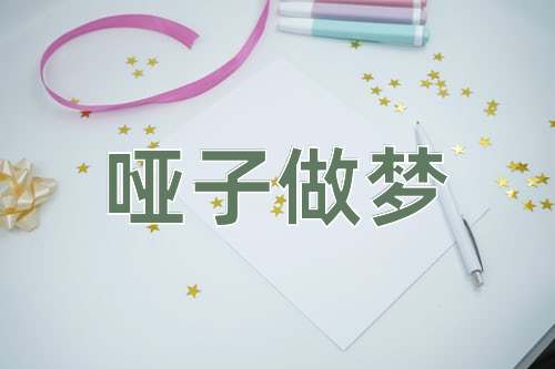 成语哑子做梦