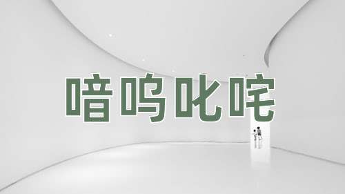 成语喑呜叱咤