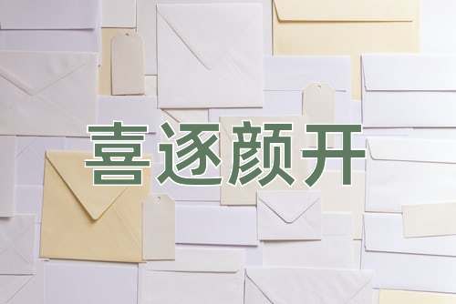 成语喜逐颜开