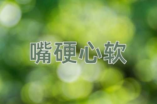 成语嘴硬心软