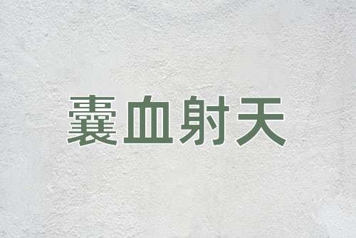 成语囊血射天