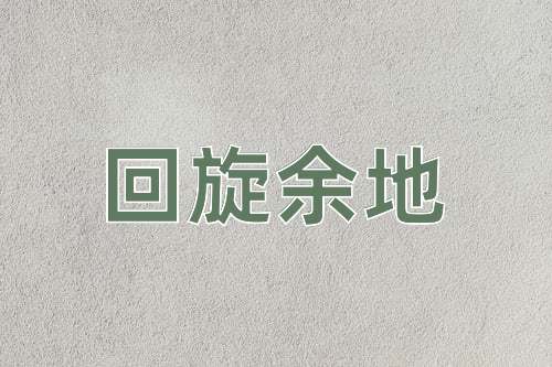 成语回旋余地