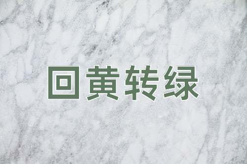 成语回黄转绿