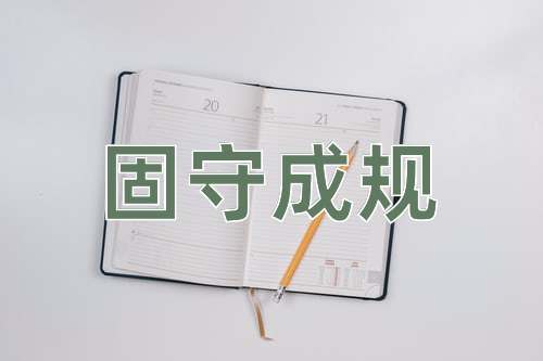 成语固守成规