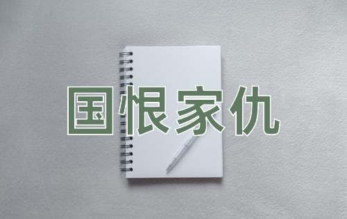 成语国恨家仇