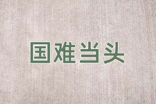 成语国难当头